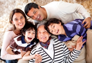 Grandmother and her family